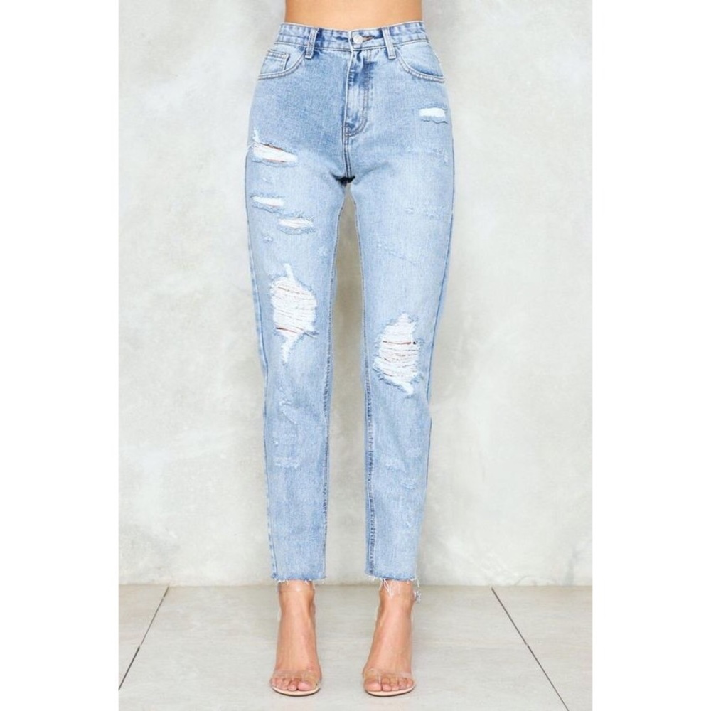 Momokrom / Nasty Gal Some Like it Rough Mom Jeans
